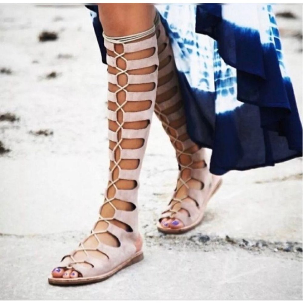 Free People x Jeffrey Campbell Rae Gladiator Sanda - Picture 1 of 8